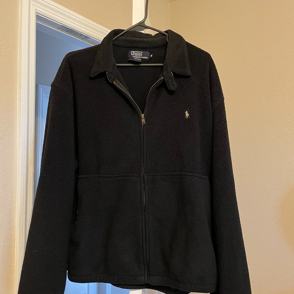 Polo Ralph Lauren Black Fleece Sweater Size XL Men's